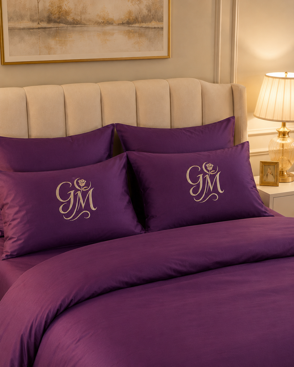 Gul & Moon Signature Bedding Set — Royal Purple (Queen)