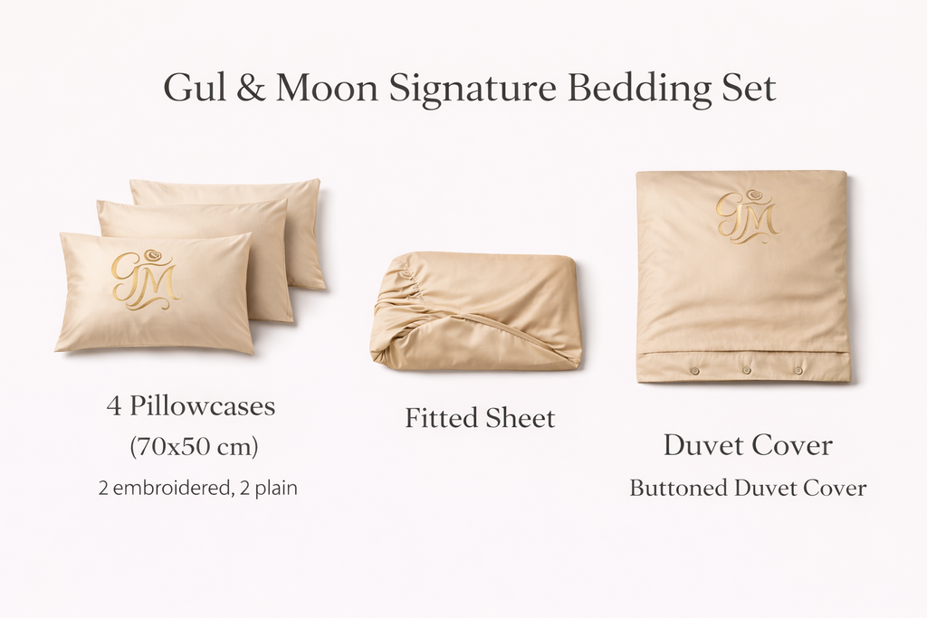 Gul & Moon Signature Bedding Set — Champagne Gold